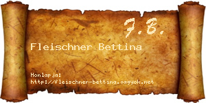 Fleischner Bettina névjegykártya